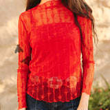 Lariat Lace Longsleeve *red*