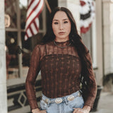 Lariat Lace Longsleeve *chocolate*