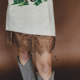 Last Call Lace Slip Skirt - Chocolate