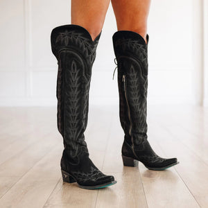 Lexington OTK Boot *Black Roughout*