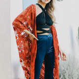 Red Dirt Lace Kimono