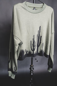 Cacti Crop Sweatshirt