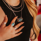 Prairie Band Turquoise Pendant Necklace