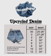 Load image into Gallery viewer, Upcycled Denim Cut-Offs *Purple*
