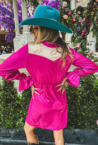 Bonanza Button Down Dress *Pink*