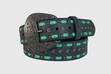 Load image into Gallery viewer, Turquoise Stitch Belt