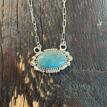 Load image into Gallery viewer, Prairie Band Turquoise Pendant Necklace
