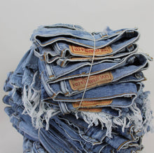 Load image into Gallery viewer, Upcycled Denim Cut-Offs *Frayed*