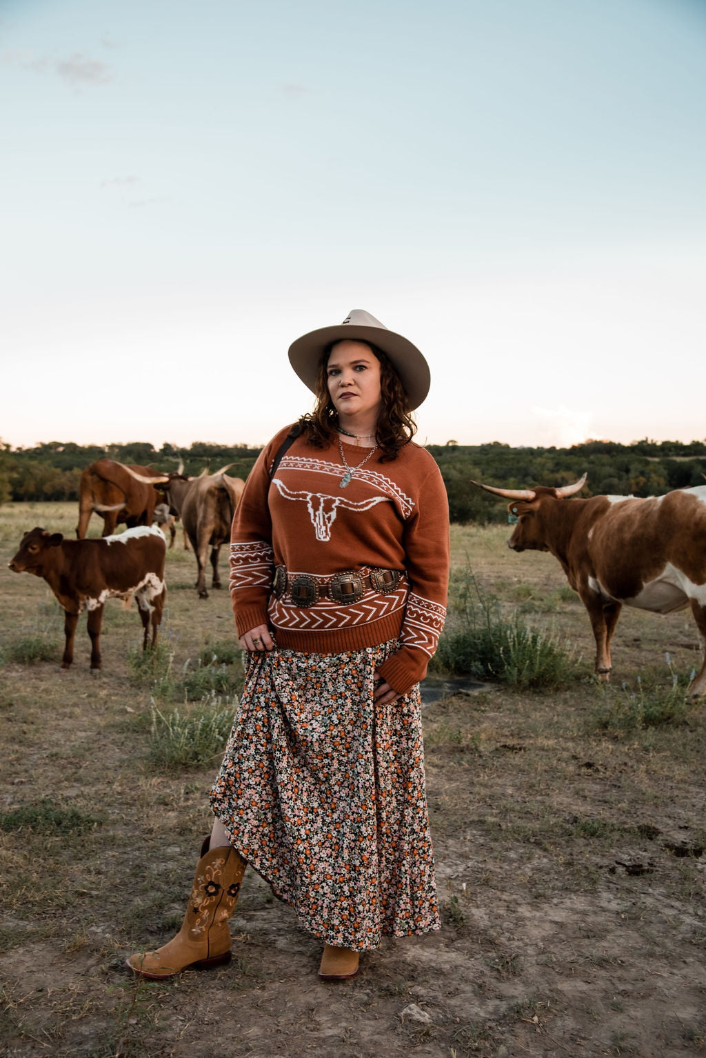 Longhorn Knit Sweater