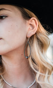 Navajo Pearl Teardrop Earrings